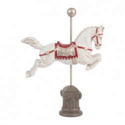 DECO CHEVAL HIVERNET BLC H29CM
