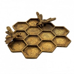 Gold Honeycomb Bee Trinket...