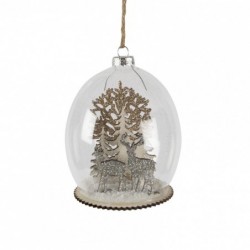 Luxe Forest Stag Dome Bauble