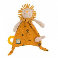 Doudou attache-tétine lion...